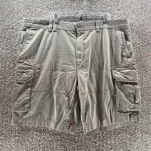 Polo Ralph Lauren Cargo Shorts Mens 48B Tan Khaki Beige Cotton Casual Adult Pony
